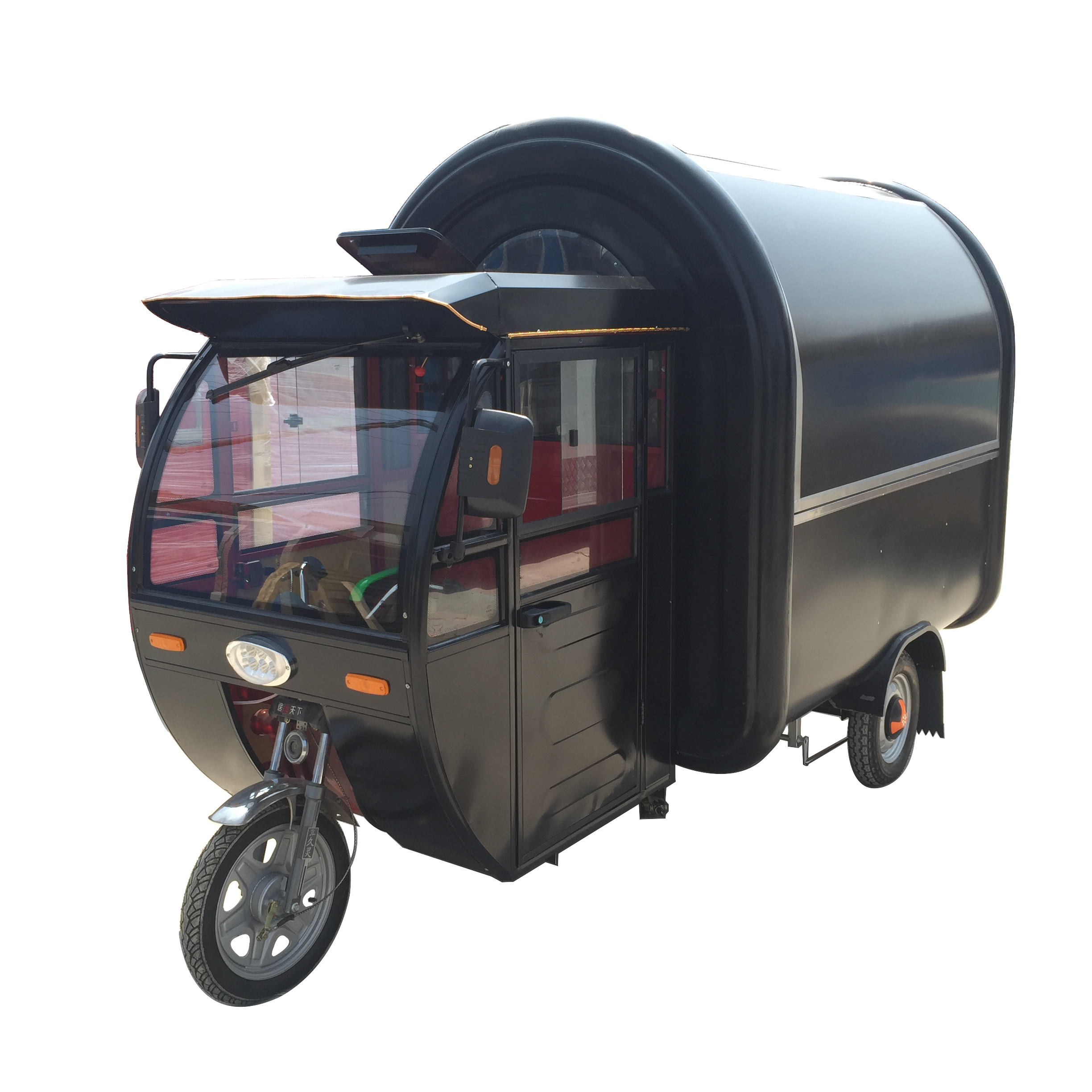 CP-G230165230 3 wheels electric food vending bike bread hamburg food van bun steamer waffle crepe food car for sale