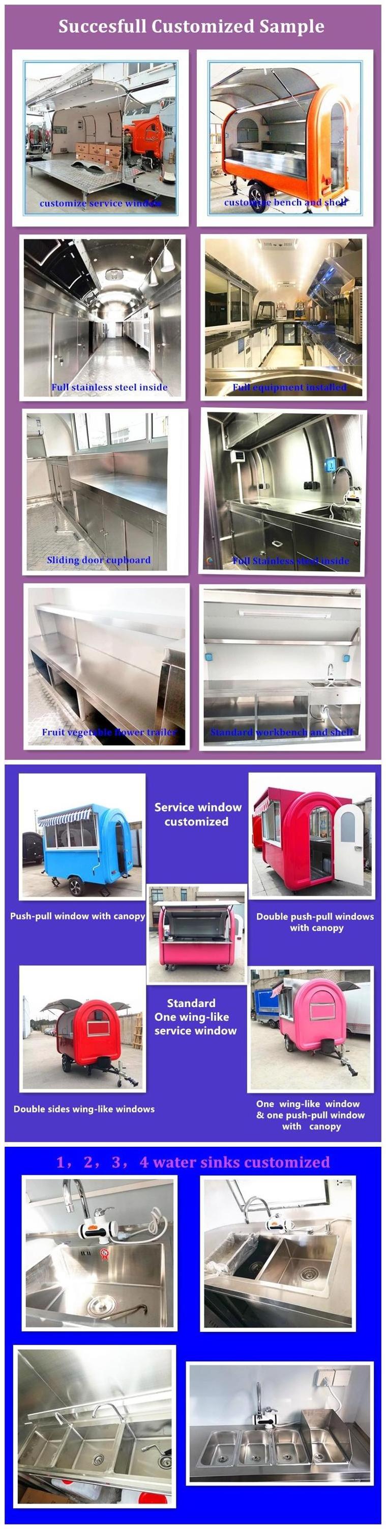 CP-A230165210 Cheap fast food kiosk street barbecue grill taco cart for sale truck riyadh ice modern of Higih Quality