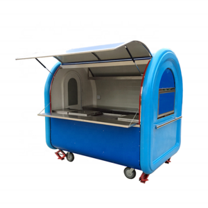 CP-A230165210 Blue Top griddle food carts catering food booth hotdog cart with high performance