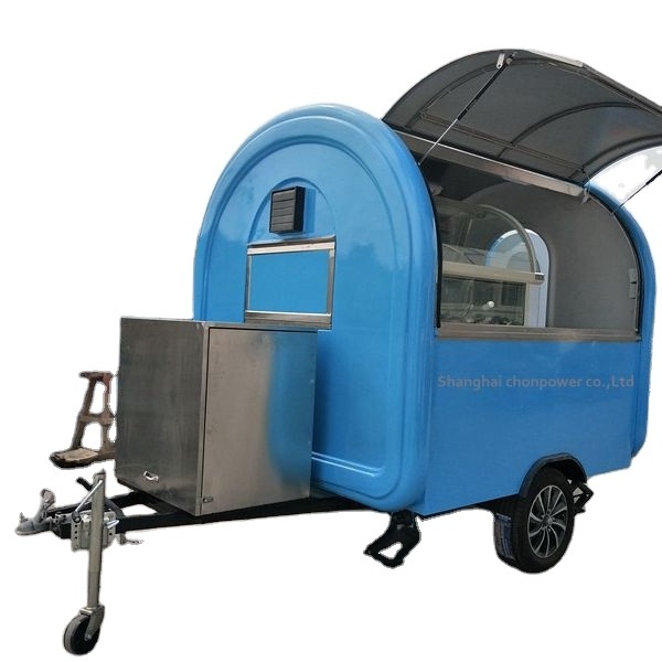 CP-C230200230 mobile popcorn slush machine installed icecream showcase trailer With CE and ISO9001