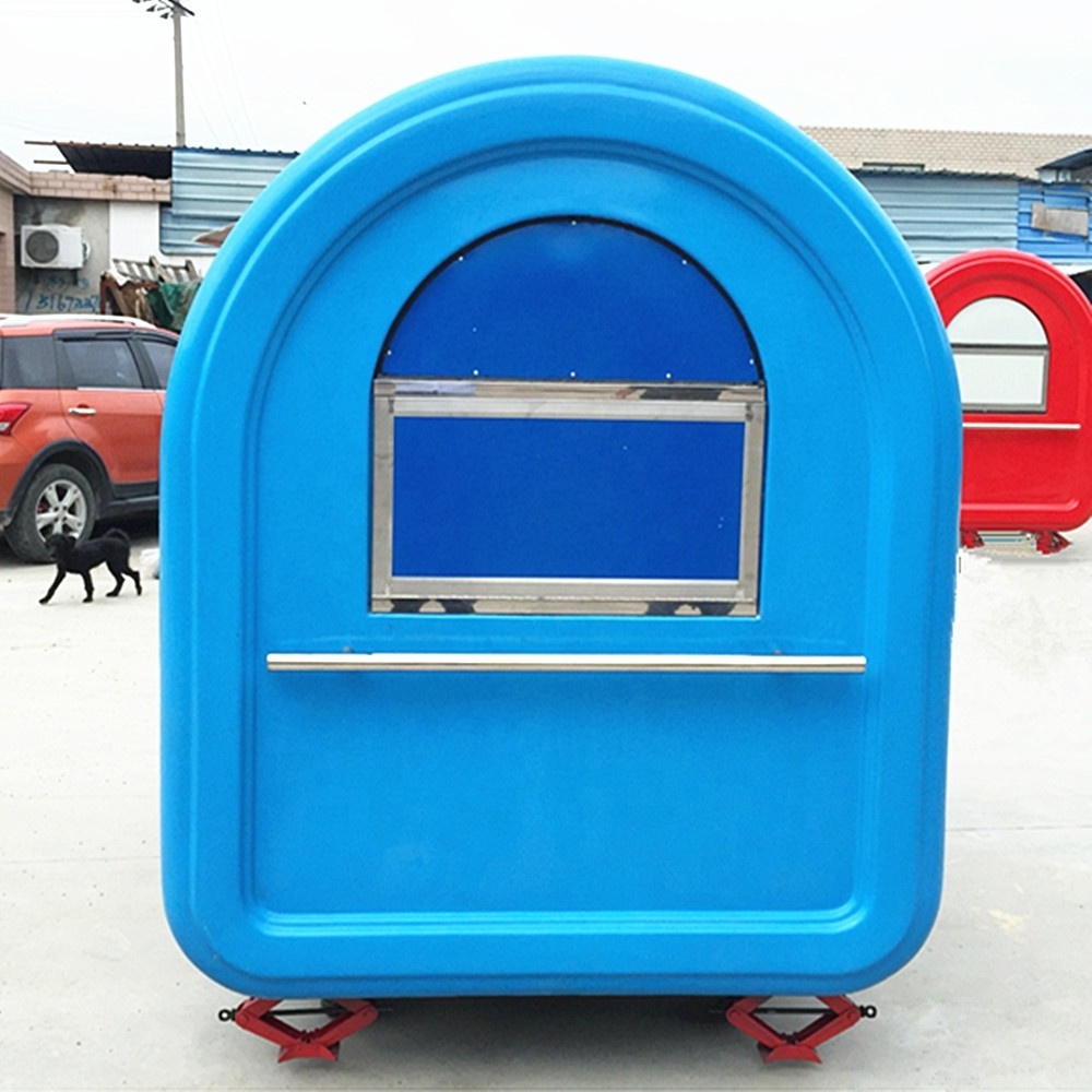 CP-A230165210 Blue Top griddle food carts catering food booth hotdog cart with high performance