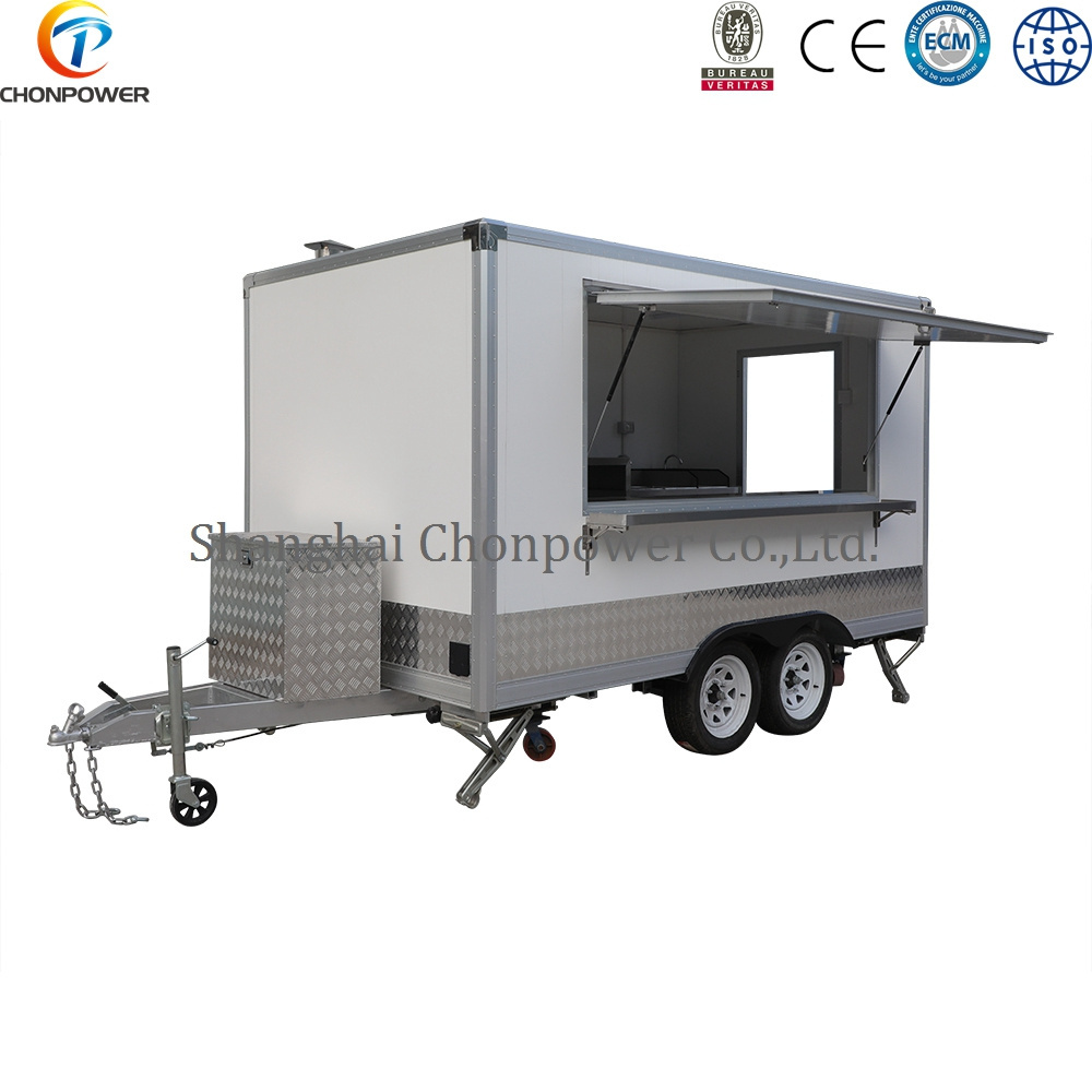 Chonpower street snack vending cart mobile kitchen food truck kebab fast trailer van dining car ice cream fsat