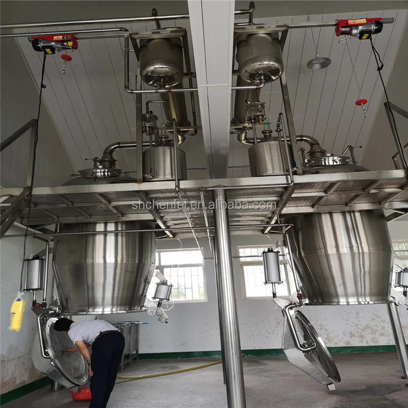 Stainless Steel Insulating Cooling Beer Fermentation Tanks Mixing Fermenter With CIP Cleaning