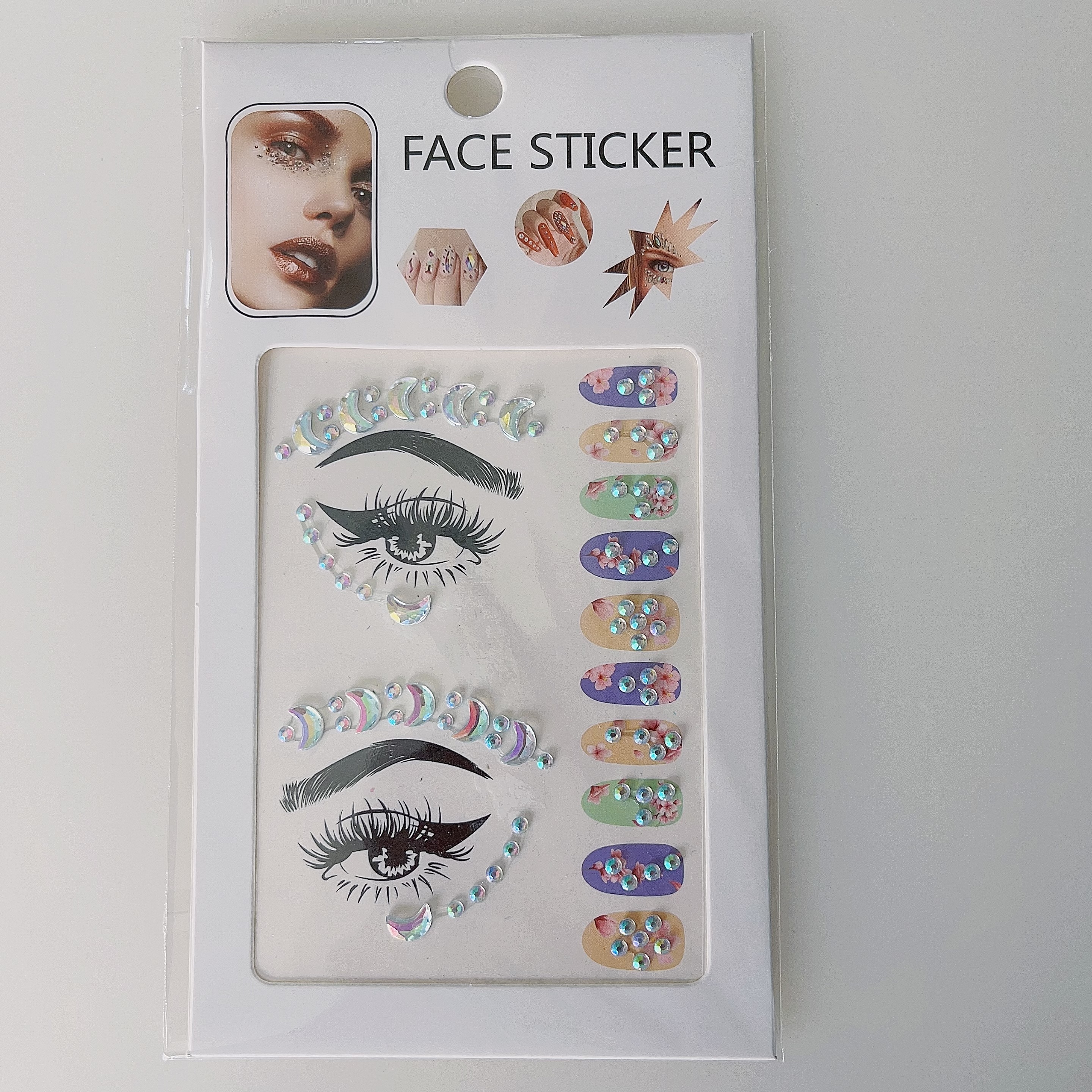 FairyJewel Crystal Glitter Temporary Tattoo Sticker Body Party Joy Adhesive Rhinestone Rave Customer Face Gems