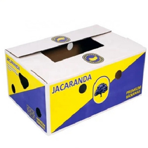 Custom Print Corrugated Cardboard Paper Apple Lemon Mango Banana Fruit Vegetable Packing Packaging Shipping Carton Box