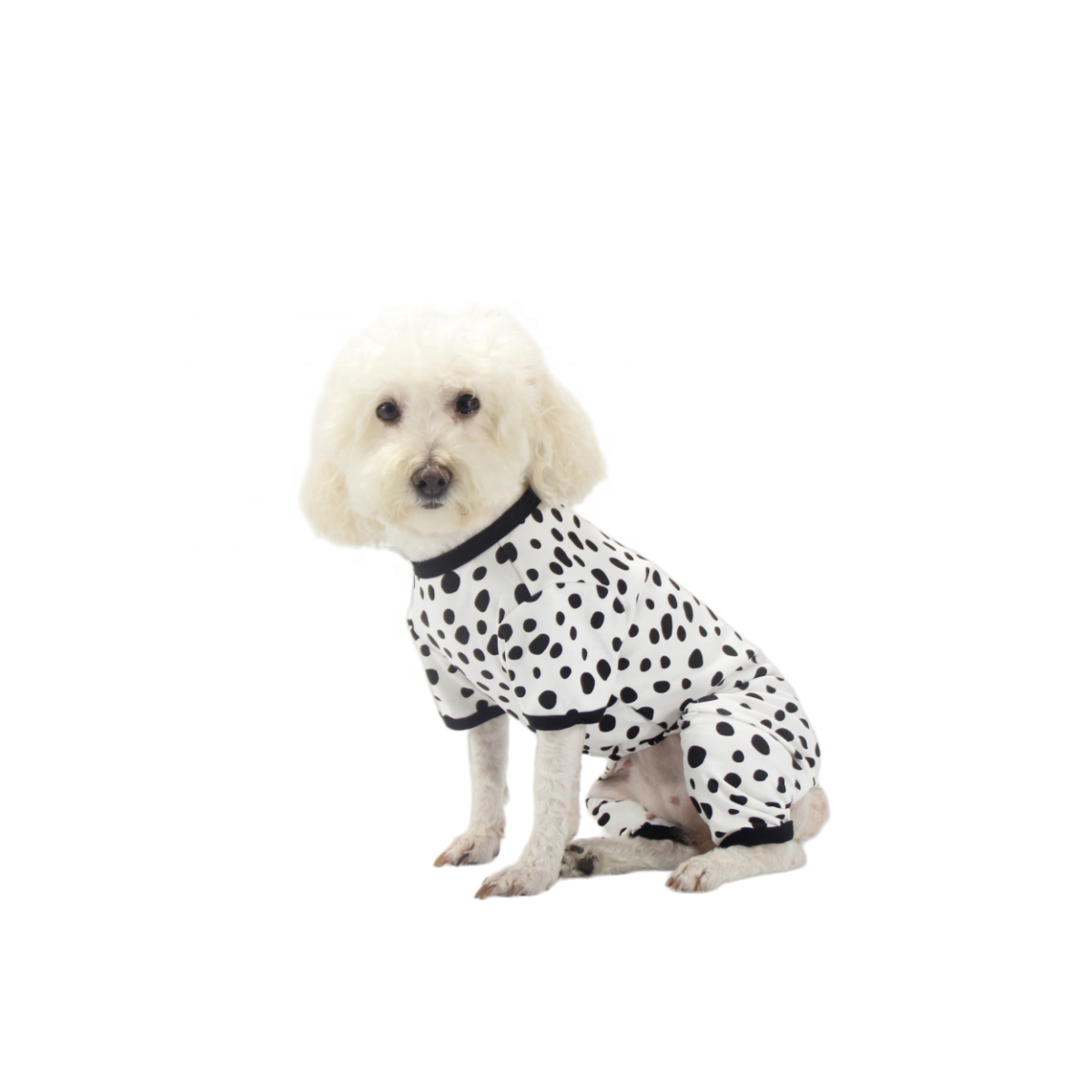 Wholesale Dot Pet Pajamas Cotton Teddy Pomeranian Yorkshire Dog Clothes Pet Jumpsuit Clothes