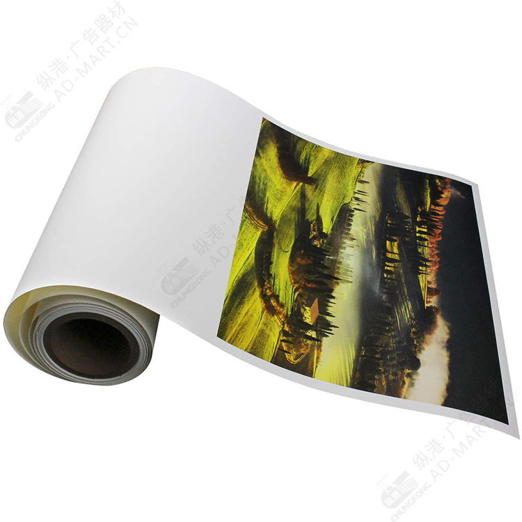 Chungkong High Glossy Photo Paper Roll for Large Format Printing Self Adhesive Inkjet Waterproof Satin/Luster Photo Paper