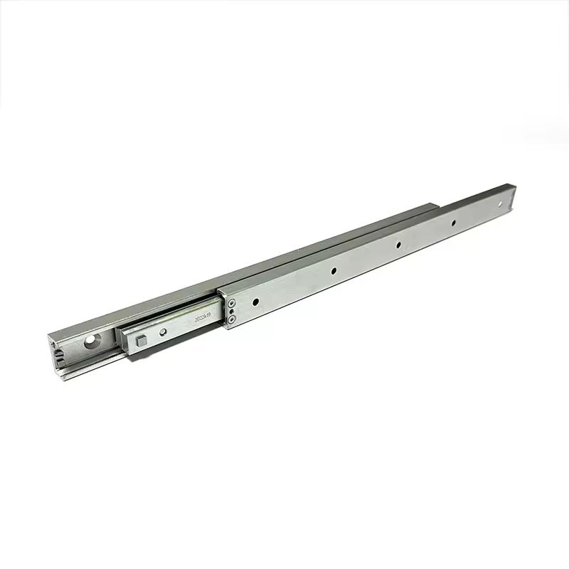 Heavy duty slide high bearing steel guide 43mm wide 44mm telescopic slide replaces ROLLON