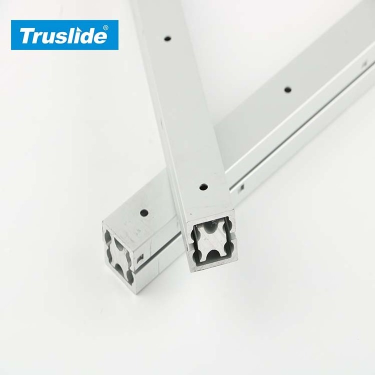 TH1620DJ 20mm Full Extension Telescopic Rail Customized Slide Rail Drawer Slides Heavy Duty Industrial Slides for Dining Table