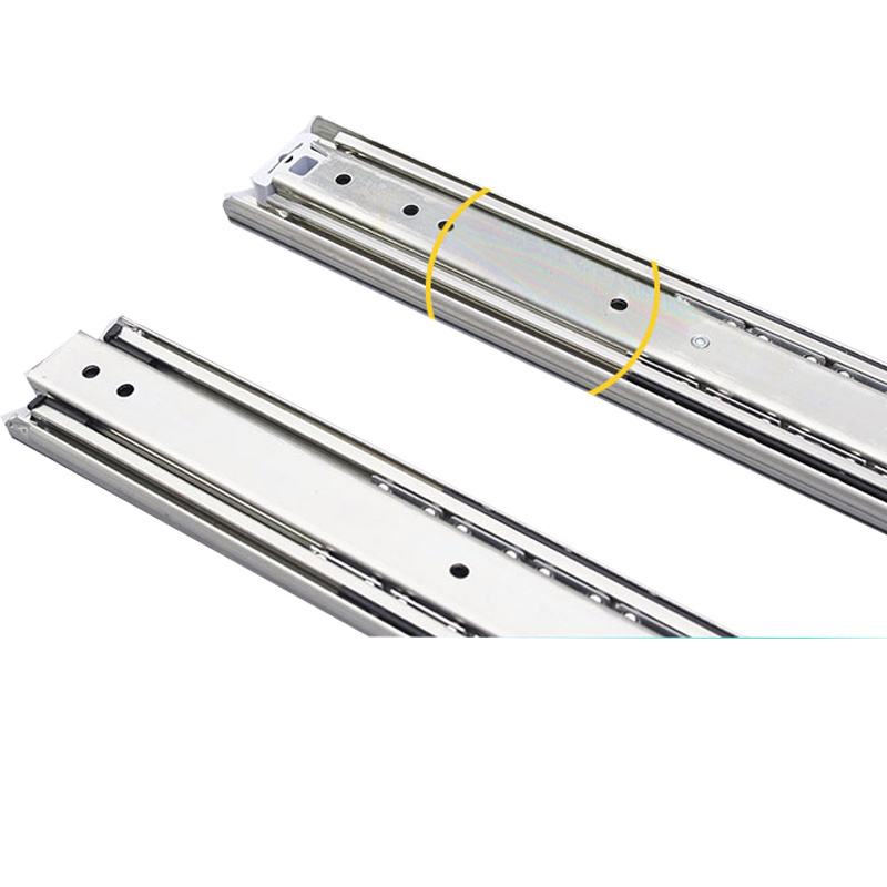 TH1350PT stainless steel tables Customized Ball Bearing Slide heavy duty Two way slide  telescopic rail drawer slide 1500mm