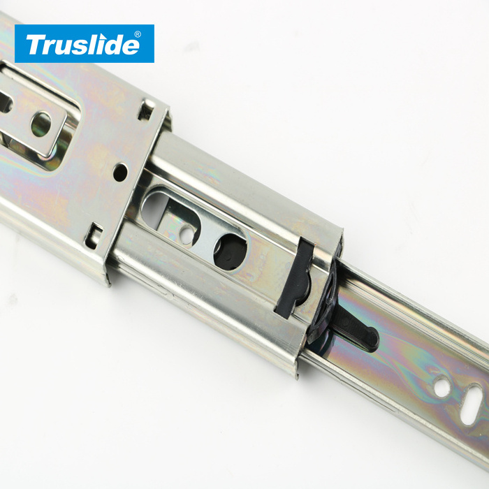 TH1345PT customized rail drawer slide two way cold rolled steel furniture hardware two way heavy duty slide rails