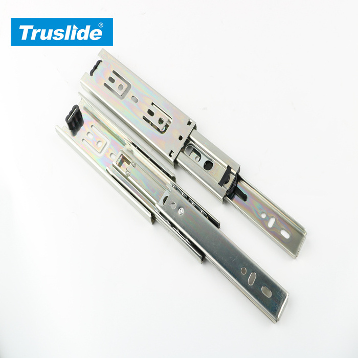 TH1345PT customized rail drawer slide two way cold rolled steel furniture hardware two way heavy duty slide rails