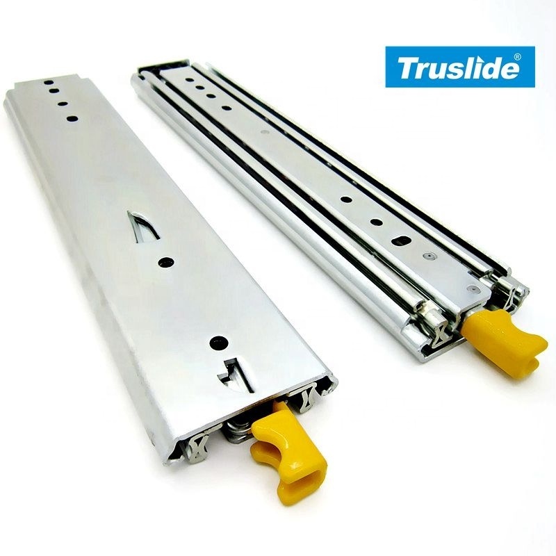 TH2076LK 76mm Full Extension Lock-in and Lock-out Heavy Duty Slide for Caravans