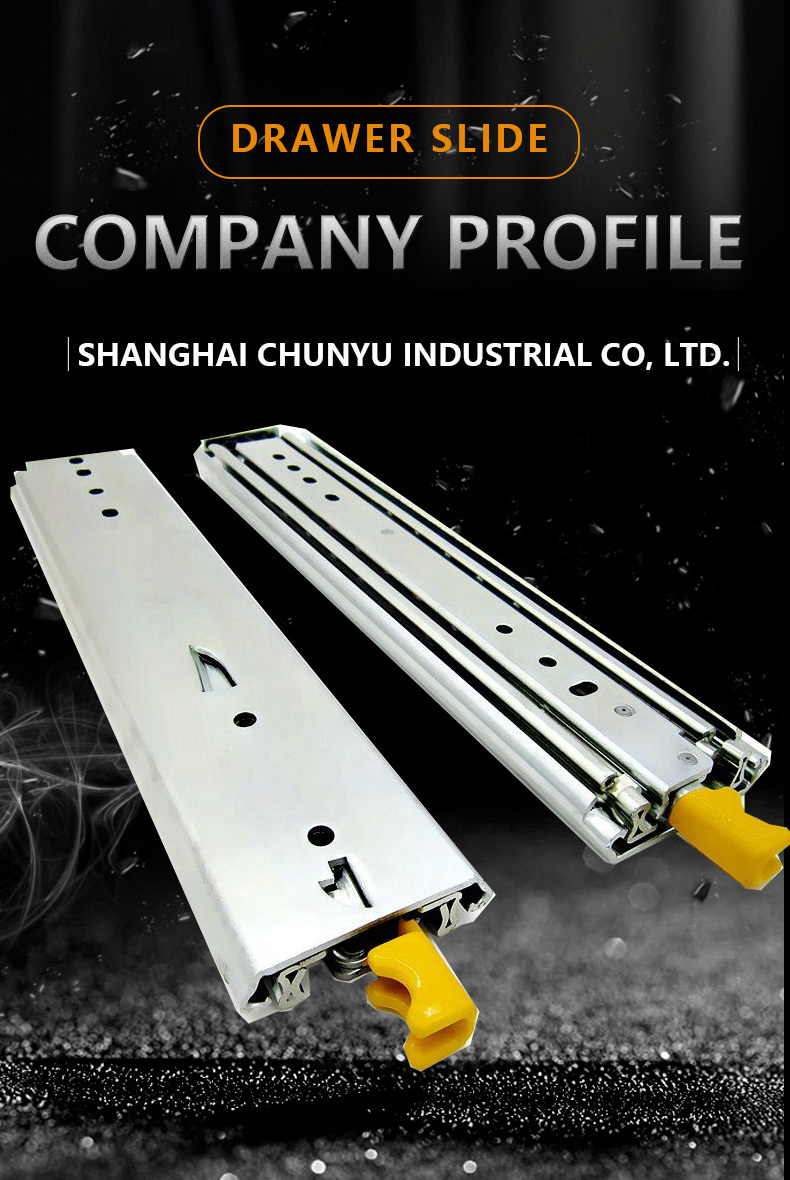 TH2076LK 76mm 225KG Load Rating 1500mm long drawer slide two way Heavy Duty Locking Drawer Slides telescopic rail