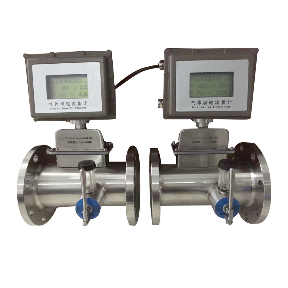 Digital Biogas LPG Natural Gas Turbine Flow Meter Industrial Steam Hydrogen Gas Flow Meter For Gas