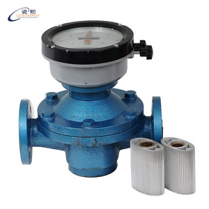 Simple Structure High Viscosity Flowmeter Asphalt Heavy Oil Lubricating Oil Polyvinyl Alcohol Resin Oval Gear Flow Meter