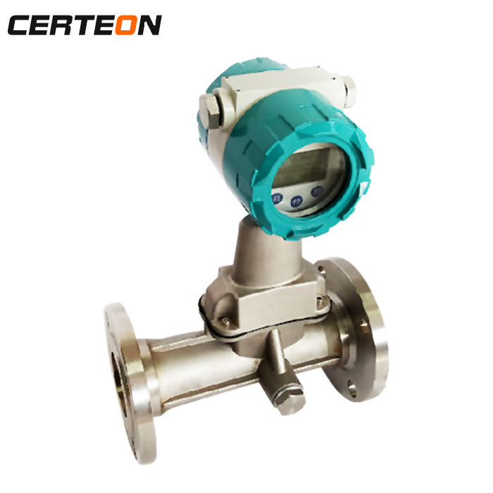 Factory Direct ISO approved digital precession vortex flowmeter turbine natural gas flow meter for LPG Fuel co2 and argon