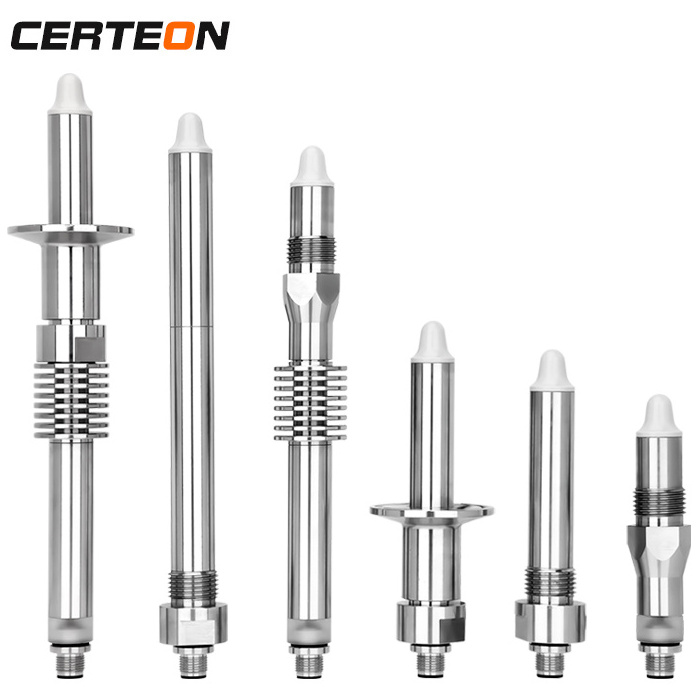 24V swept frequency capacitive liquid Microwave Point Level Switch for Powder Liquid solid seed