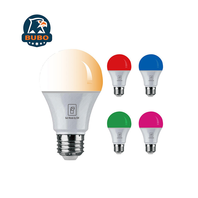 Bubo Smart LED Bulb 2 Color In 1 120V 60Hz 9W 800lm 3000K 360 Degree A19 Bulb Lighting