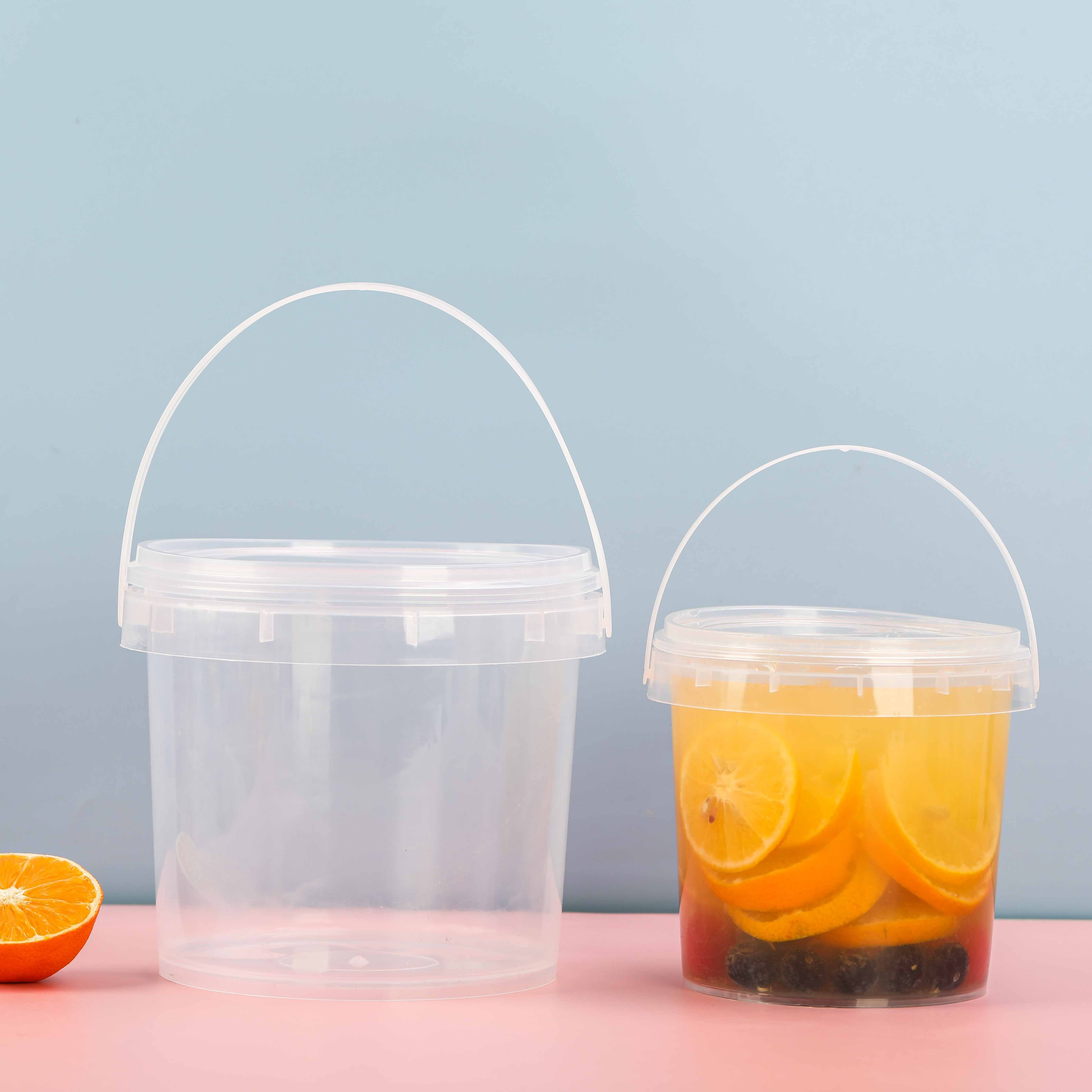 Wholesale 1000ml 1L Plastic PP Biodegradable Thickened Disposable Clear Portable Boba Tea Cup with Lid For Fruit Beverage