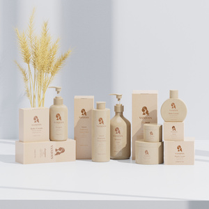 Empty Recycle Biodegradable environmental wheat straw shampoo and conditional bottle 50 ml 100 ml 120 ml 150 ml 250 ml 500 ml