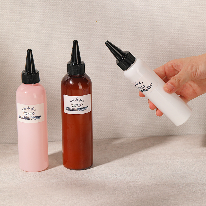 30ml 60ml 120ml 240ml Plastic PE Glue Bottle 100 ml Ink Pigment Bottle Hair Oil Bottles with Twist Cap