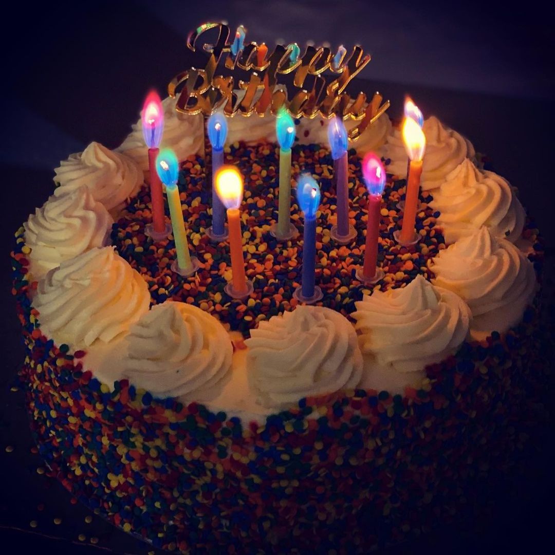 Amazing Color Flame Multi Happy Birthday Food Candles