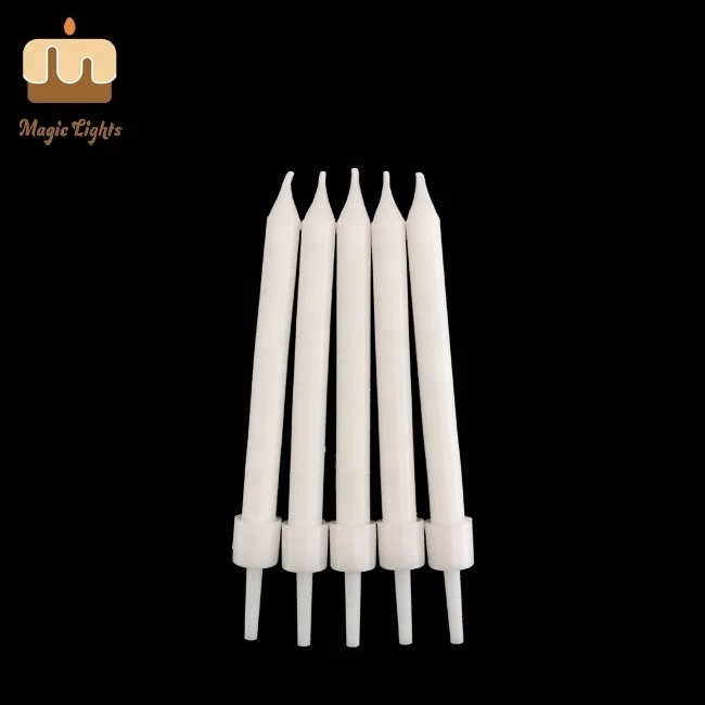 Direct From Factory Celebration Use 6CM Tall White  Plain Cake Candles Manufacturers For Sale