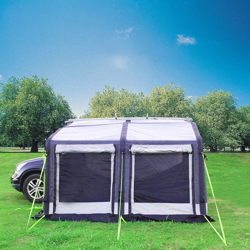 Outdoor Waterproof Camping Trailer Inflatable RV Screen Room Inflatable SUV Side Awning Tent