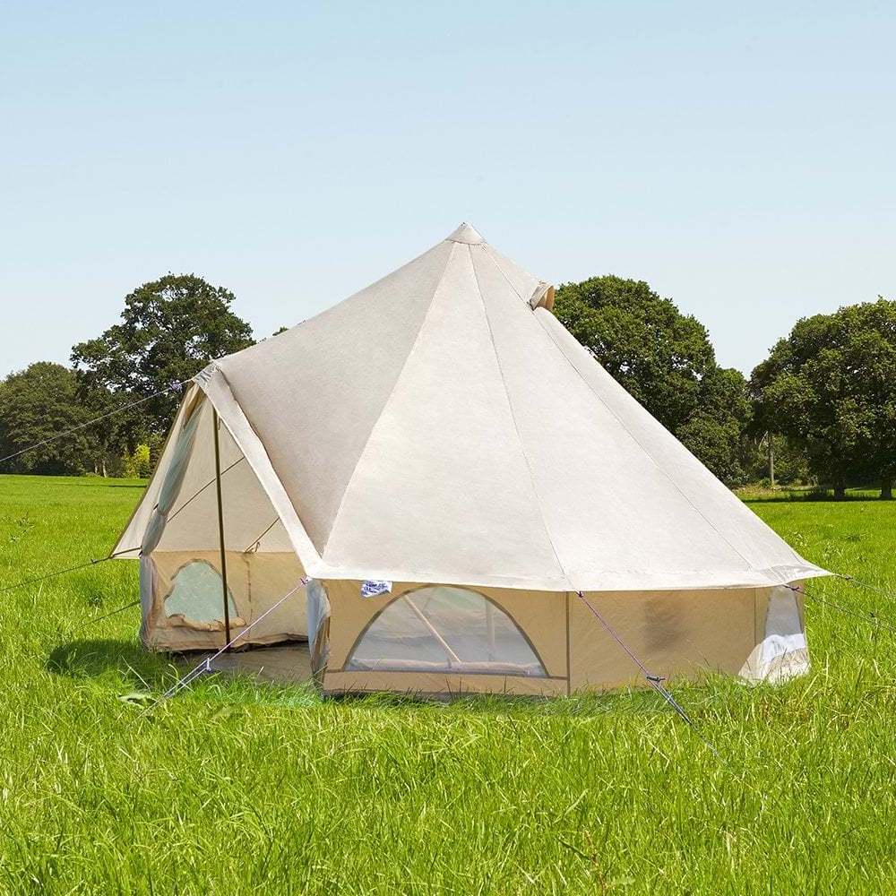 CUCKOO Cheap 4 Season Fabric Tipi Tent Outdoor Camping Waterproof Yurt Large Luxury 3m 4m 5m 6m Bell Tent White Breathe Soulpad