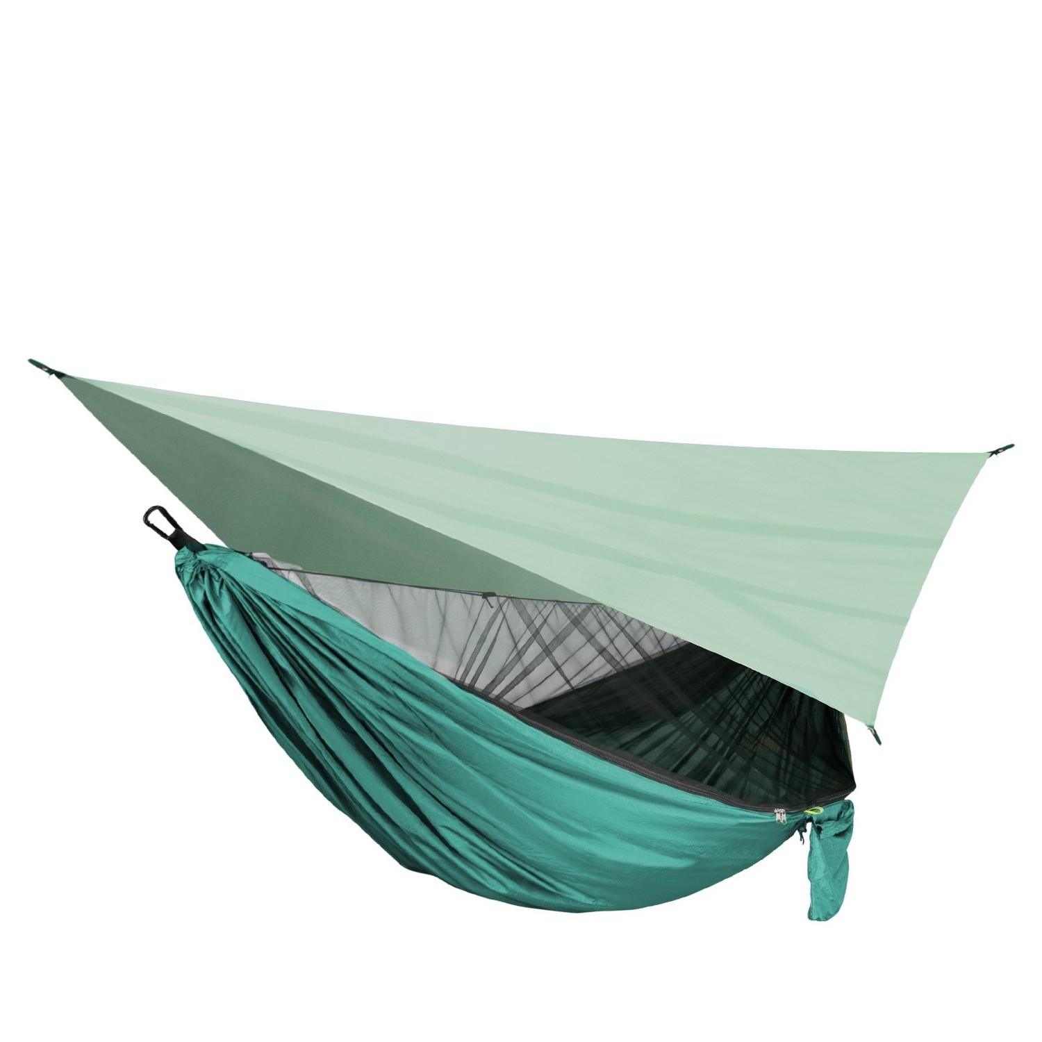 Outdoor Camping Hammock Double Parachute Hammock Lightweight Nylon 2 Person Tree Tent Portable Travel Hammock