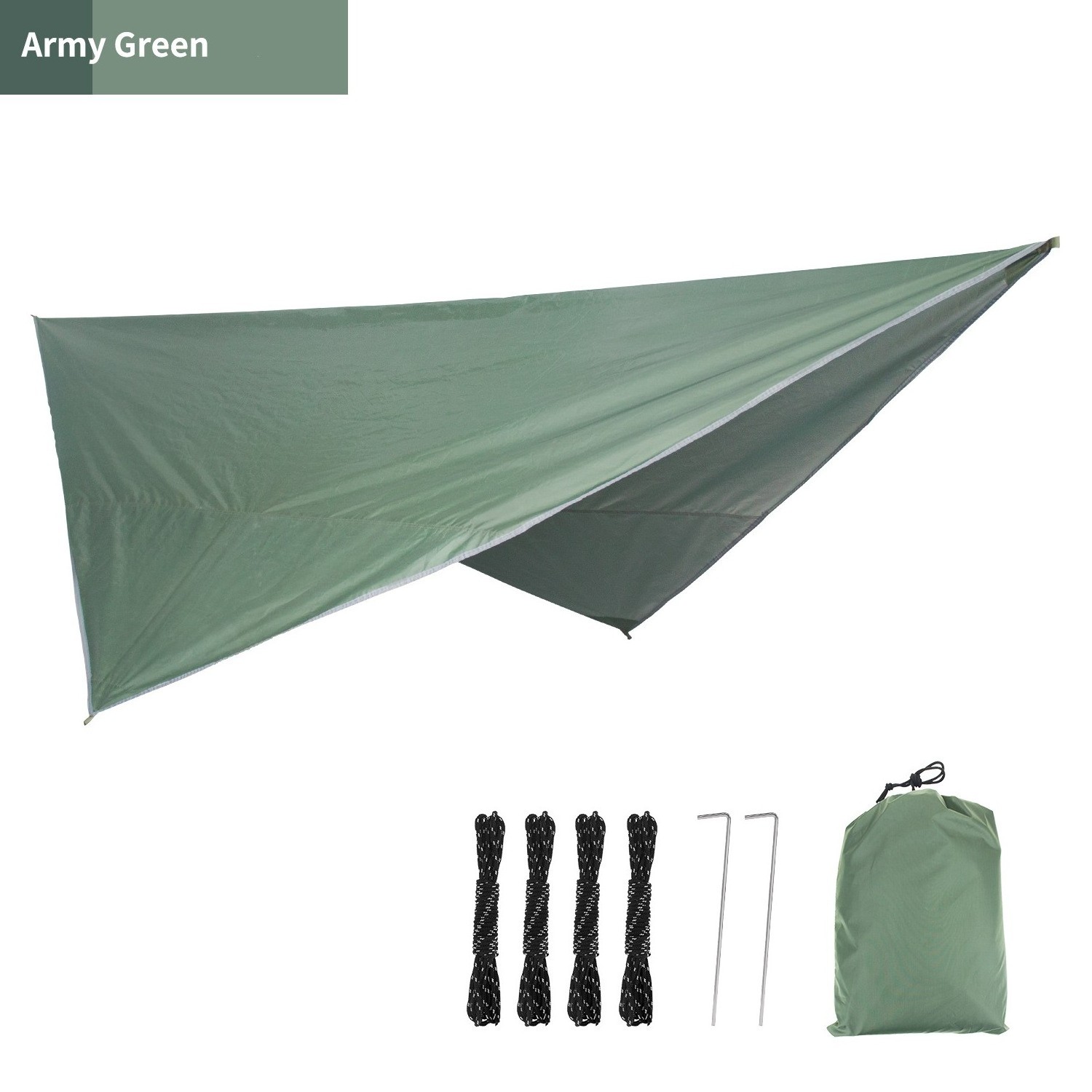 Outdoor Camping Hammock Double Parachute Hammock Lightweight Nylon 2 Person Tree Tent Portable Travel Hammock