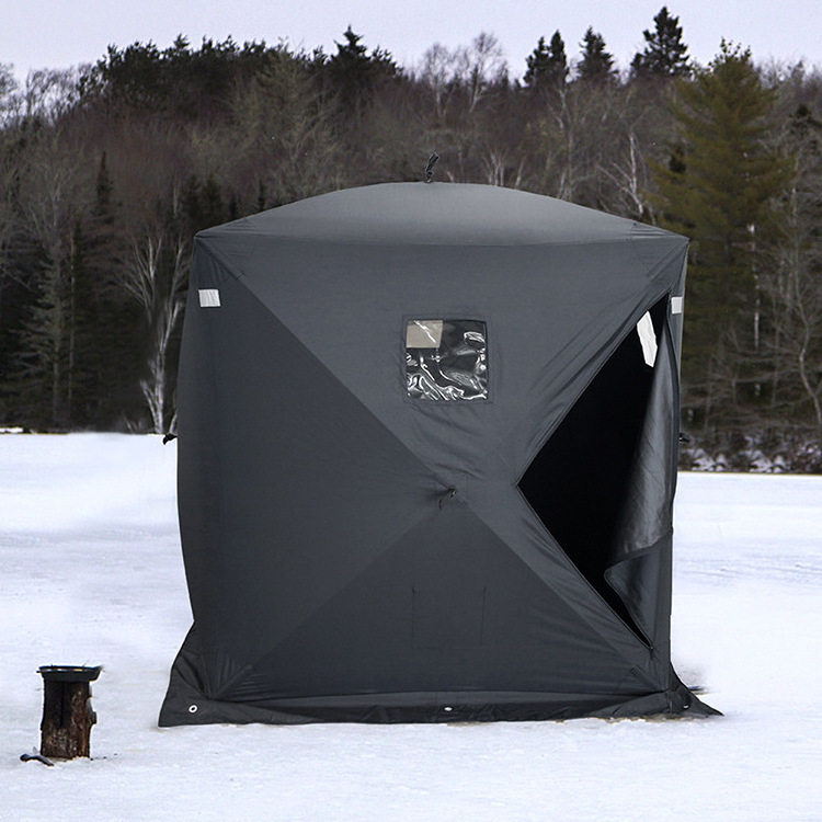 High Quality Nylon Fabric Ice 1-2 Persons  Heat Insulation Winter Ice Cube Fishing Shelter Tent To Keep Warm