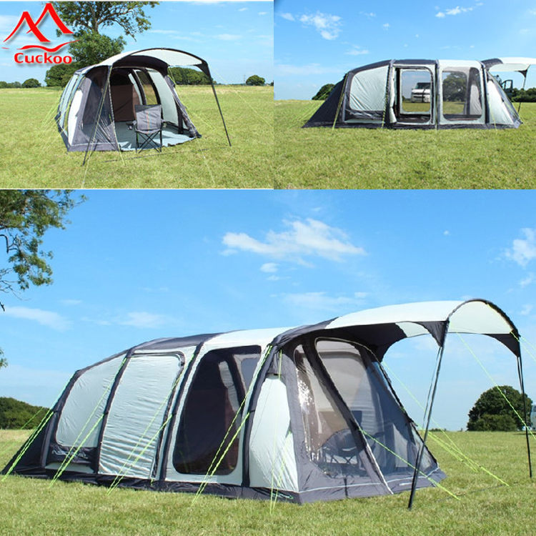 5-6 Man Leisure/Camping Tent with 4 Room and Pavilion  China Luxurious  Inflatable Tents