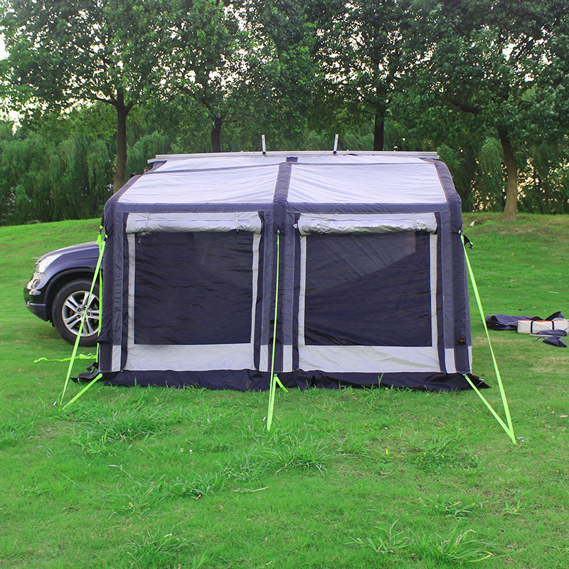 Outdoor Waterproof Camping Trailer Inflatable RV Screen Room Inflatable SUV Side Awning Tent