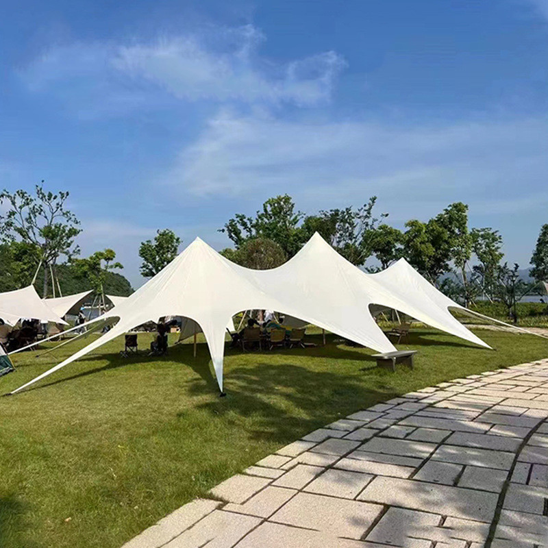 20-40 Person Picnic Camping Canopy Tent Waterproof Sunscreen Canopy Outdoor Large Camp Cotton Canopy