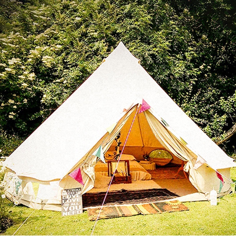 Family Big Tent Outdoor Yurt Safari Canvas Bell Tent for Sale