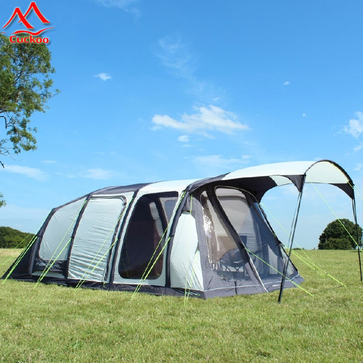 5-6 Man Leisure/Camping Tent with 4 Room and Pavilion  China Luxurious  Inflatable Tents