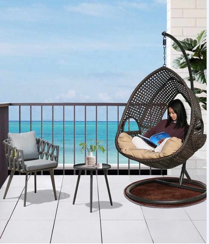 New Style Patio Swing Chair Outdoor Furniture Set Kids Adults Garden Hammock Rattan Hanging Egg Chair