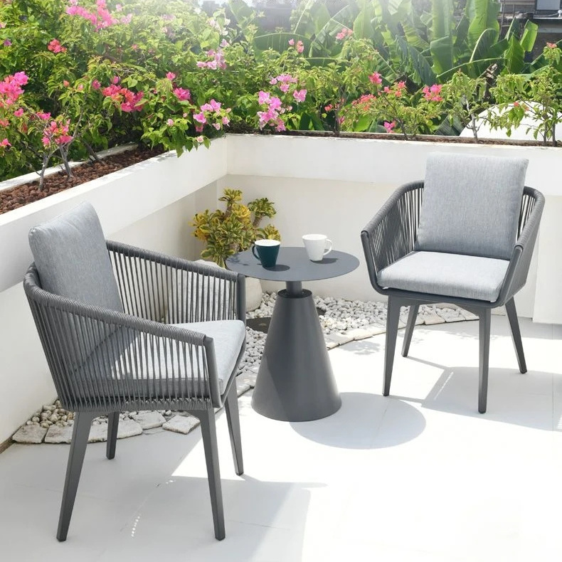 Hot Sale Patio Table and Chair Garden Furniture  Rattan Chairs Terrace Dining Table Chair 3pieces Set