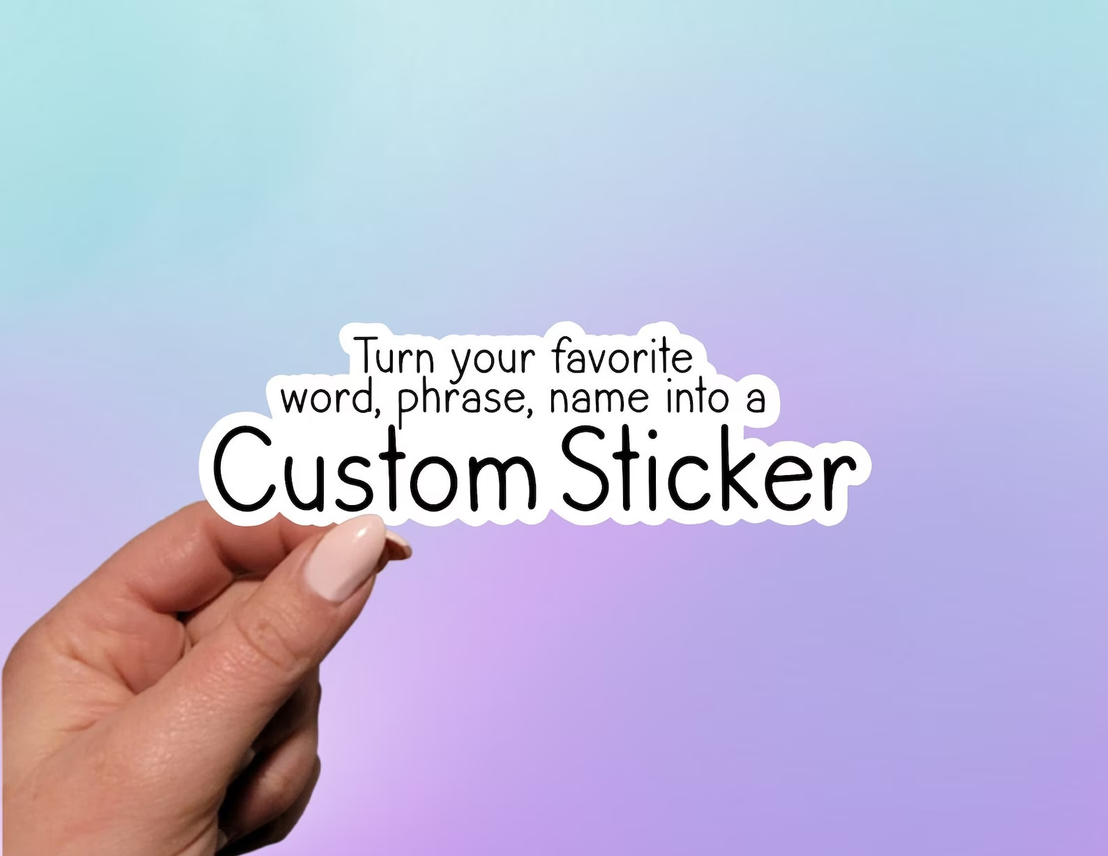 Factory Cute Tie Dye Name Brand Vinyl Sticker Personalized Die Cut Custom Logo Stickers