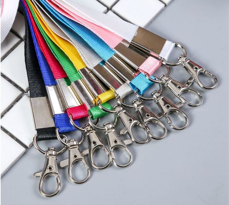 Free Promotional Items Custom Sublimation Lanyards Safety Buckle Metal Badge Key Lanyards for Business Gifts