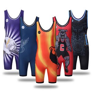 Custom High Quality Cheap Wholesale Sublimation Women Wrestling Singlets Youth Wrestling Singlets Mens  Wrestling Singlets