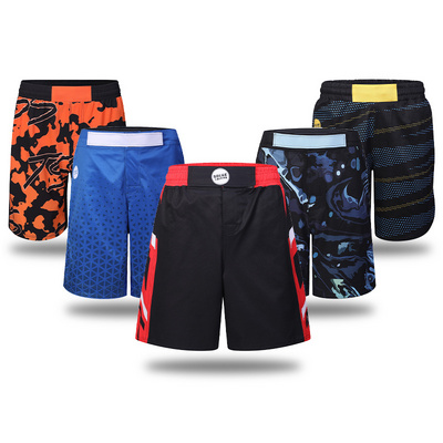 Premium Elastic Sublimated Drawstring Mma Fight Shorts boxing shorts Make Your Own Custom Mma Shorts For Men Women