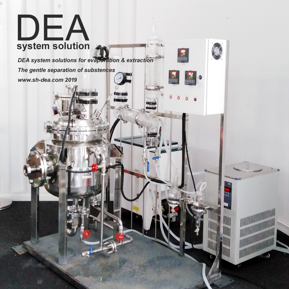 DEA-EX-50  Jasmine essential oil distillation industrial steam ultrasonic solvent extraction machine