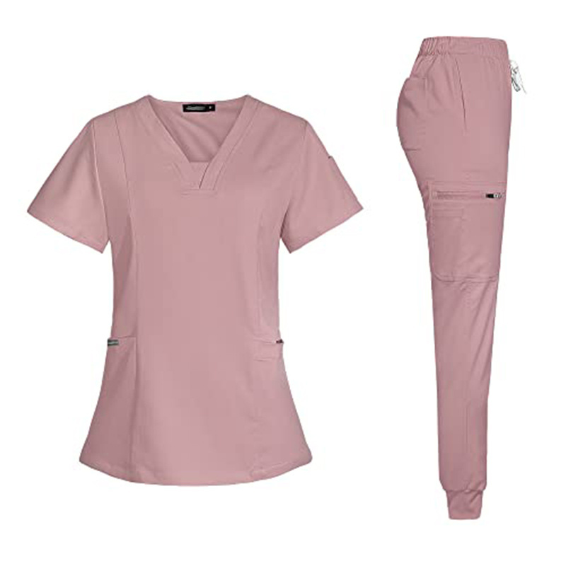 Wholesale customized frosted sets for factories hospital uniforms  medical nurse uniforms  jogging type nurse frosted sets