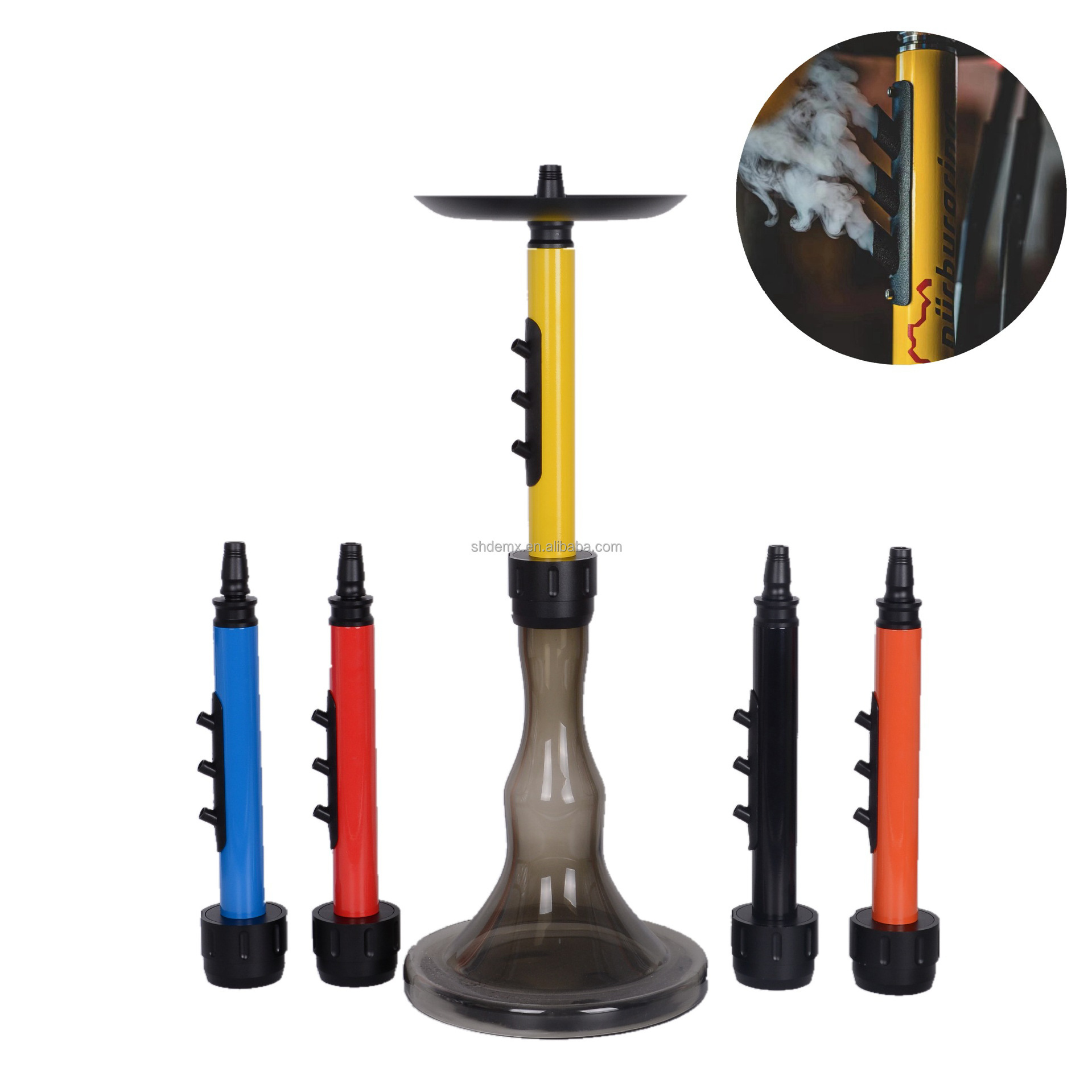 Ready to sell High quality russia german hookah shisha hukka set smoking smoke pipe shisha hookah accessories chicha