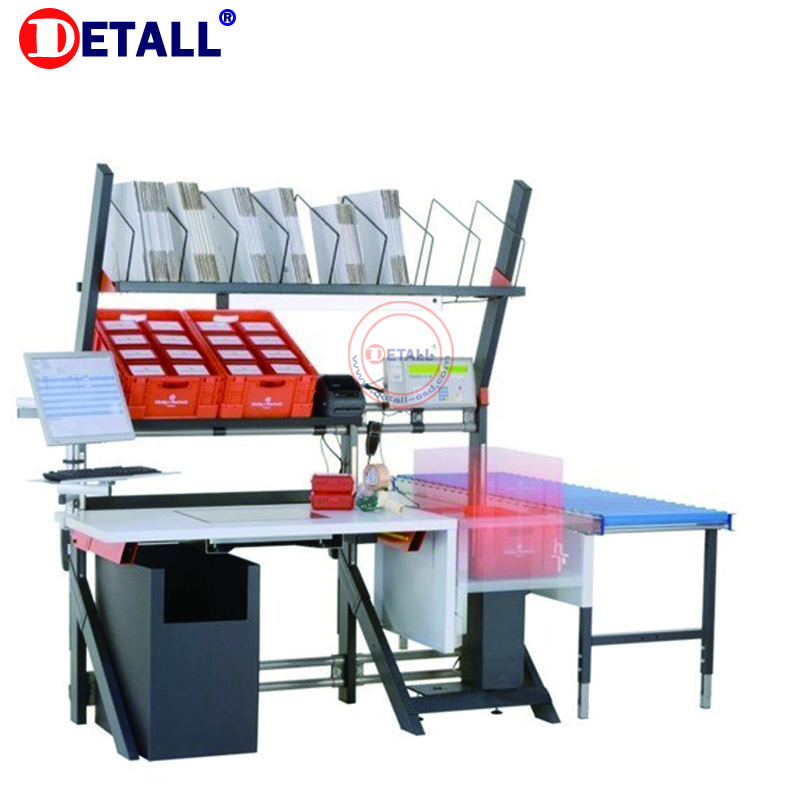 Detall Professional Industrial Packing Table Workshop Workbench with CE standard