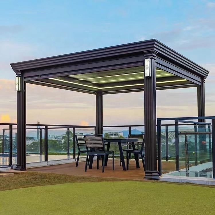 Modern Outdoor  Aluminium Pergola Bioclimatica 3X3m 3x4m 3x5m 4x4m 4x6m  5x3m  gazebo