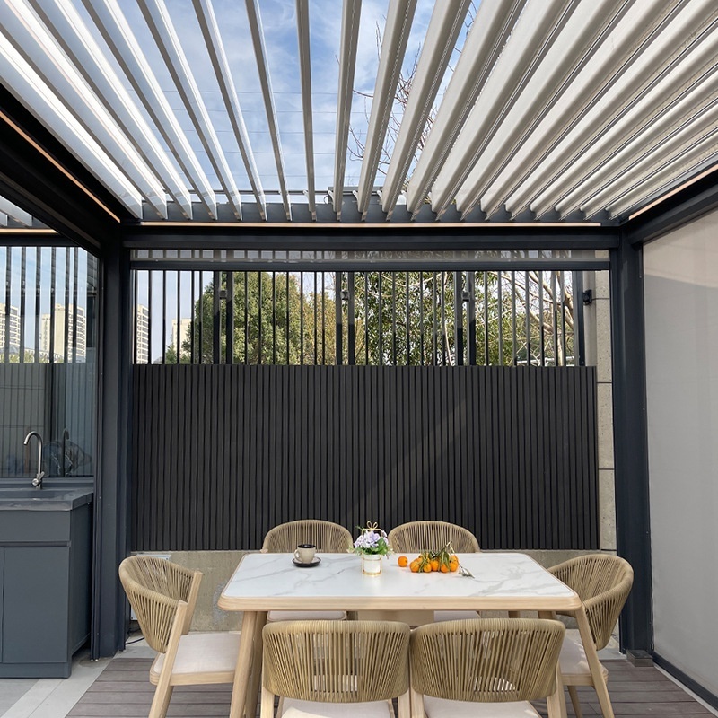 Modern Outdoor  Aluminium Pergola Bioclimatica 3X3m 3x4m 3x5m 4x4m 4x6m  5x3m  gazebo